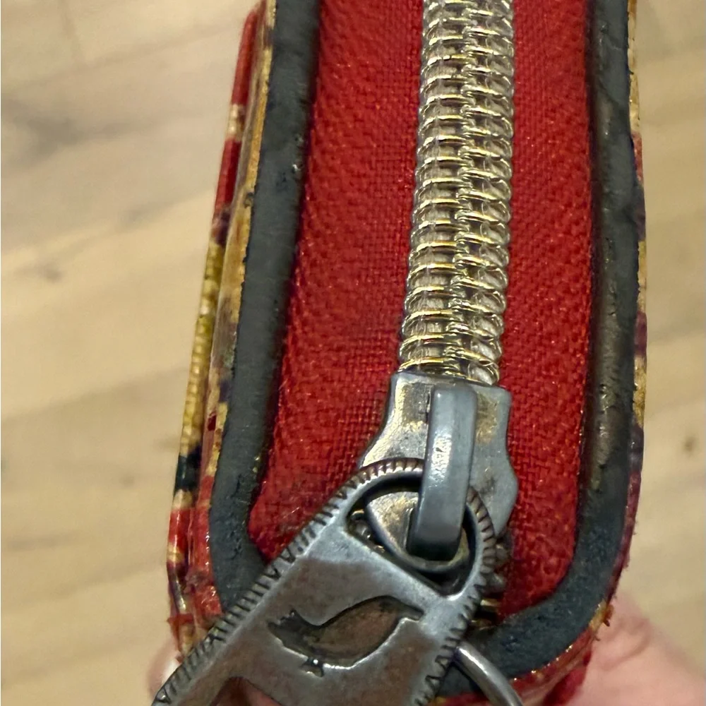 Sakroots Multicolor Tribal Zip Wallet - Red, Yellow, Blue - Picture 8 of 12